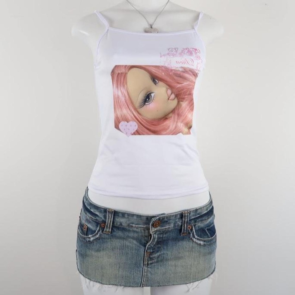 Y2K Pink Bratz Graphic Cami